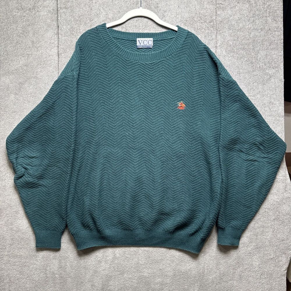 Vtg 80s Mens Budweiser Knit Grandpa Sweater M Anheuser Busch Logo Embroidered
